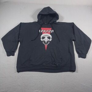 Everybody Skates HAWSOI / HOSOI HAWK Graphic Black Hoodie‎ Sweatshirt XXL Mens